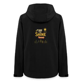 Time to Shine, ambiance rétro-futuriste Dreamcore. - Veste softshell femme recyclée Stanley/Stella - noir - Dos - AI Model Female 172 light (172cm)