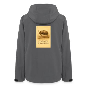 La force dans la petitesse - Veste softshell femme recyclée Stanley/Stella - charbon - Dos - AI Model Female 172 light (172cm)