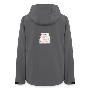 404 Motivation Nicht Gefunden - Frauen Recycelte Softshelljacke von Stanley/Stella - Anthrazit - Hinten - AI Model Female 172 light (172cm)
