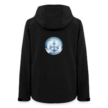 Anchor Ice Snow Frozen - Women’s Recycled Softshell Jacket by Stanley/Stella - black - Back - AI Model Female 172 light (172cm)