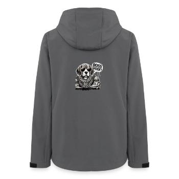 Colliers HipHop Woof Beagle - Veste softshell femme recyclée Stanley/Stella - charbon - Dos - AI Model Female 172 light (172cm)