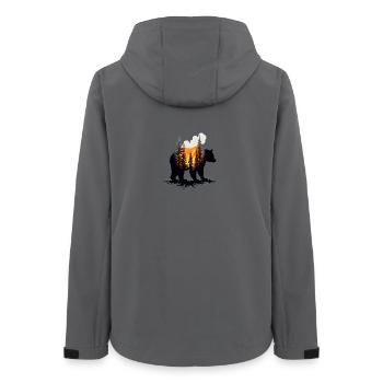 Ours - Frauen Recycelte Softshelljacke von Stanley/Stella - Anthrazit - Hinten - AI Model Female 172 light (172cm)