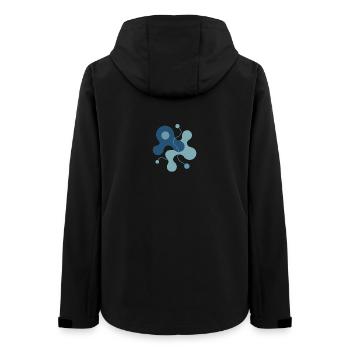 Organic Complexity – Die Form des Lebendigen - Frauen Recycelte Softshelljacke von Stanley/Stella - Schwarz - Hinten - AI Model Female 172 light (172cm)