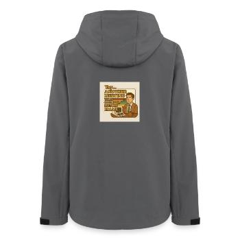 Une réunion qui aurait pu être un e-mail - Veste softshell femme recyclée Stanley/Stella - charbon - Dos - AI Model Female 172 light (172cm)
