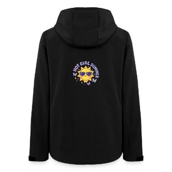 Hot Girl Summer - Women’s Recycled Softshell Jacket by Stanley/Stella - black - Back - AI Model Female 172 light (172cm)