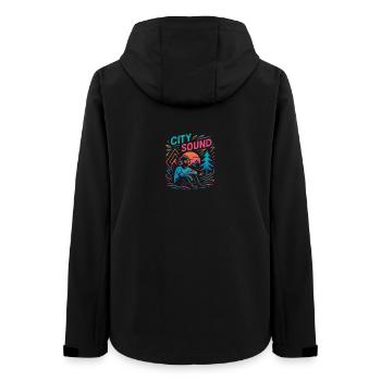 SON DE LA VILLE - Veste softshell femme recyclée Stanley/Stella - noir - Dos - AI Model Female 172 light (172cm)