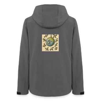 Sad land - Women’s Recycled Softshell Jacket by Stanley/Stella - anthracite - Back - AI Model Female 172 light (172cm)