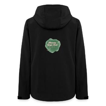 Matcha Yoga Club  - Frauen Recycelte Softshelljacke von Stanley/Stella - Schwarz - Hinten - AI Model Female 172 light (172cm)