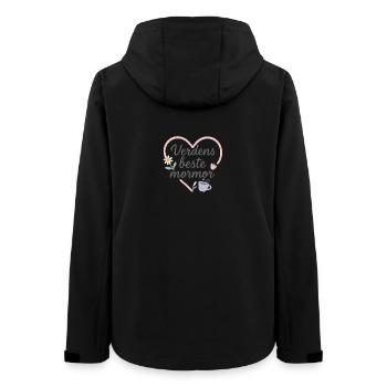 Liebevolles Oma-Motiv - Frauen Recycelte Softshelljacke von Stanley/Stella - Schwarz - Hinten - AI Model Female 172 light (172cm)