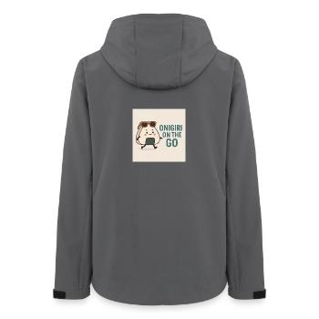 Onigiri on the Go - Women’s Recycled Softshell Jacket by Stanley/Stella - anthracite - Back - AI Model Female 172 light (172cm)