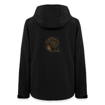 Golden Ratio of Fibonacci - Frauen Recycelte Softshelljacke von Stanley/Stella - Schwarz - Hinten - AI Model Female 172 light (172cm)