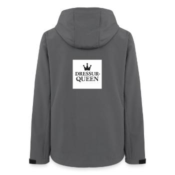 Dressage Queen, Horse Girl - Women’s Recycled Softshell Jacket by Stanley/Stella - anthracite - Back - AI Model Female 172 light (172cm)