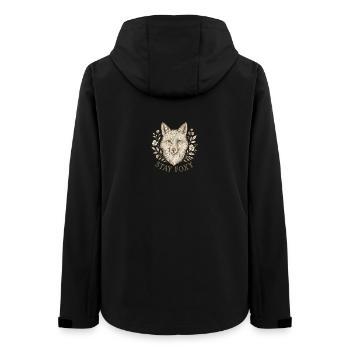 Stay Foxy – Wild & Stilvoll - Frauen Recycelte Softshelljacke von Stanley/Stella - Schwarz - Hinten - AI Model Female 172 light (172cm)