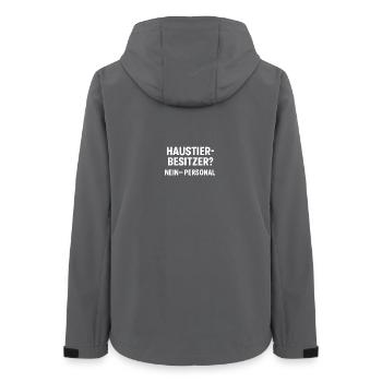 Haustierbesitzer Nein Personal - Frauen Recycelte Softshelljacke von Stanley/Stella - Anthrazit - Hinten - AI Model Female 172 light (172cm)