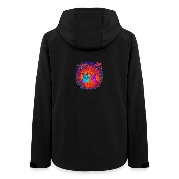Neon Monster in Liebe - Frauen Recycelte Softshelljacke von Stanley/Stella - Schwarz - Hinten - AI Model Female 172 light (172cm)