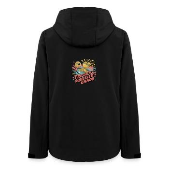 Y2K Pop Humor – Zitrone - Frauen Recycelte Softshelljacke von Stanley/Stella - Schwarz - Hinten - AI Model Female 172 light (172cm)