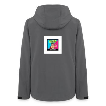 Bauhumor für Erwachsene - Frauen Recycelte Softshelljacke von Stanley/Stella - Anthrazit - Hinten - AI Model Female 172 light (172cm)