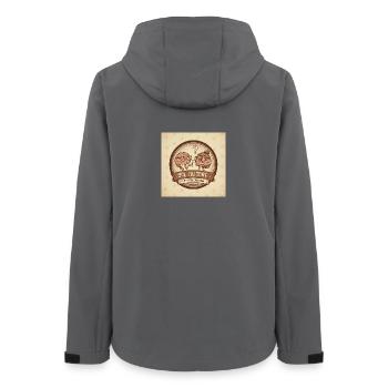 Ich irre mich - Duo Brain - Frauen Recycelte Softshelljacke von Stanley/Stella - Anthrazit - Hinten - AI Model Female 172 light (172cm)