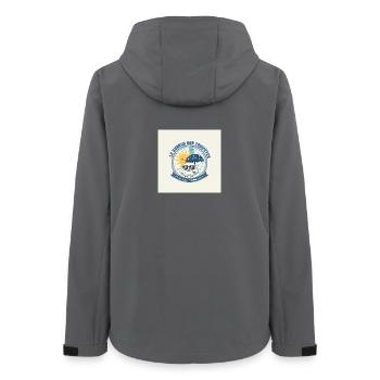 Le Bureau des Tempêtes - Soleil et Pluie - Veste softshell femme recyclée Stanley/Stella - charbon - Dos - AI Model Female 172 light (172cm)