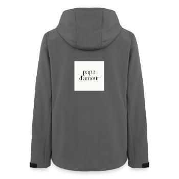 Daddy of love - Women’s Recycled Softshell Jacket by Stanley/Stella - anthracite - Back - AI Model Female 172 light (172cm)