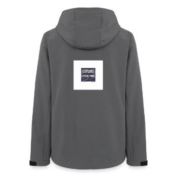Explore More Bergabenteuer - Frauen Recycelte Softshelljacke von Stanley/Stella - Anthrazit - Hinten - AI Model Female 172 light (172cm)