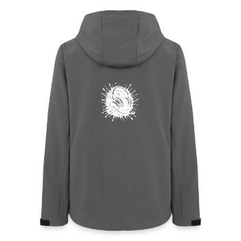 Mic on, Game on, Team Talk ready, World off - Frauen Recycelte Softshelljacke von Stanley/Stella - Anthrazit - Hinten - AI Model Female 172 light (172cm)