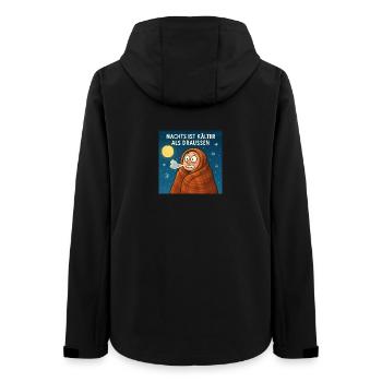 Nachts ist kälter als draußen  - Frauen Recycelte Softshelljacke von Stanley/Stella - Schwarz - Hinten - AI Model Female 172 light (172cm)
