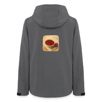 Rote Beete Suppe  - Frauen Recycelte Softshelljacke von Stanley/Stella - Anthrazit - Hinten - AI Model Female 172 light (172cm)