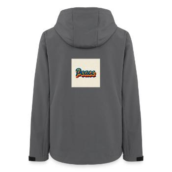 Peace Design des années 70 - Veste softshell femme recyclée Stanley/Stella - charbon - Dos - AI Model Female 172 light (172cm)