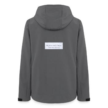 Bewusstsein Wächst Leise Zitat - Frauen Recycelte Softshelljacke von Stanley/Stella - Anthrazit - Hinten - AI Model Female 172 light (172cm)