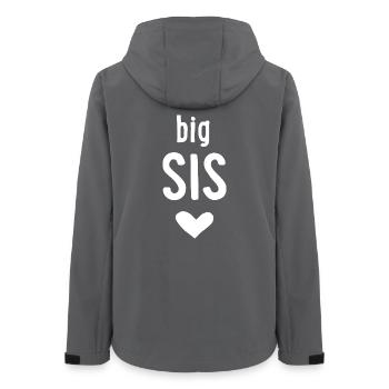 Grande Sœur - Veste softshell femme recyclée Stanley/Stella - charbon - Dos - AI Model Female 172 light (172cm)