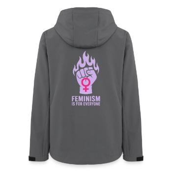 Feminism is for Everyone - Feminism T-Shirt - Frauen Recycelte Softshelljacke von Stanley/Stella - Anthrazit - Hinten - AI Model Female 172 light (172cm)