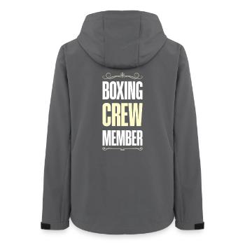 Boxing Crew - Women’s Recycled Softshell Jacket by Stanley/Stella - anthracite - Back - AI Model Female 172 light (172cm)