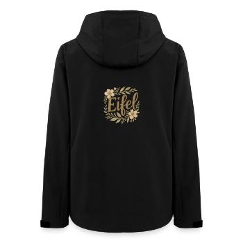 Eifel T-Shirt Wanderlust Nature Mountains Outdoor Adventure - Women’s Recycled Softshell Jacket by Stanley/Stella - black - Back - AI Model Female 172 light (172cm)