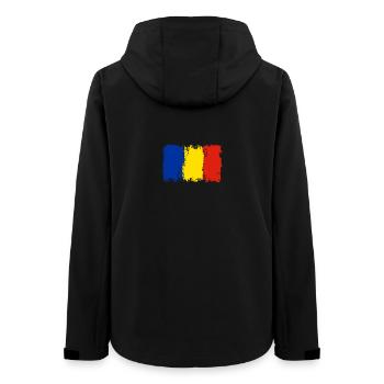 Drapeau français vif Résumé - Veste softshell femme recyclée Stanley/Stella - noir - Dos - AI Model Female 172 light (172cm)