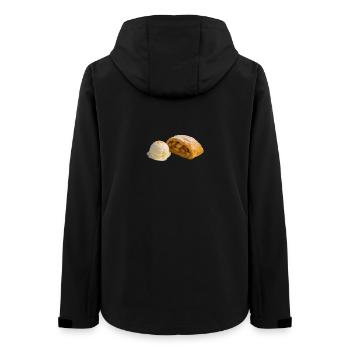Apfelstrudel mit Vanilleeis - Women’s Recycled Softshell Jacket by Stanley/Stella - black - Back - AI Model Female 172 light (172cm)