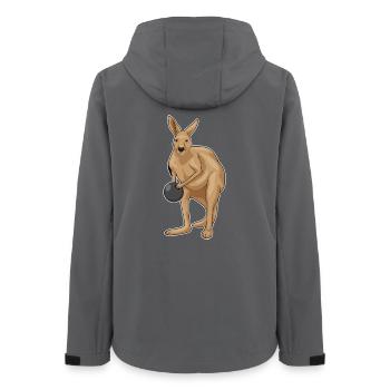 Boule de bowling Kangourou - Veste softshell femme recyclée Stanley/Stella - charbon - Dos - AI Model Female 172 light (172cm)