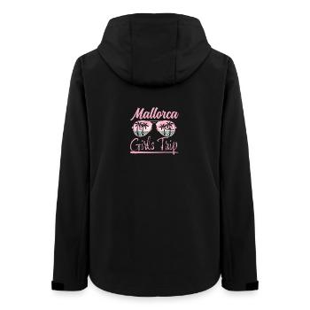 Mallorca, Girls Trip - Frauen Recycelte Softshelljacke von Stanley/Stella - Schwarz - Hinten - AI Model Female 172 light (172cm)