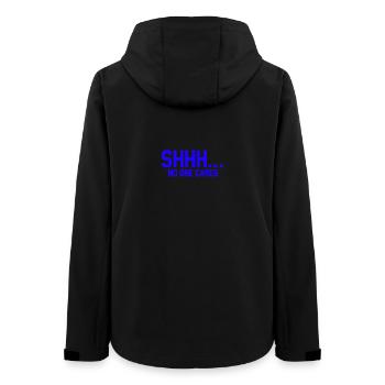 CHUT... Personne ne s’en soucie - Veste softshell femme recyclée Stanley/Stella - noir - Dos - AI Model Female 172 light (172cm)