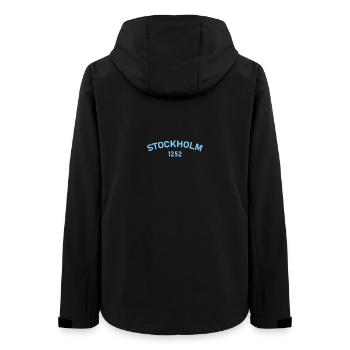 Stockholm 1252 - Women’s Recycled Softshell Jacket by Stanley/Stella - black - Back - AI Model Female 172 light (172cm)