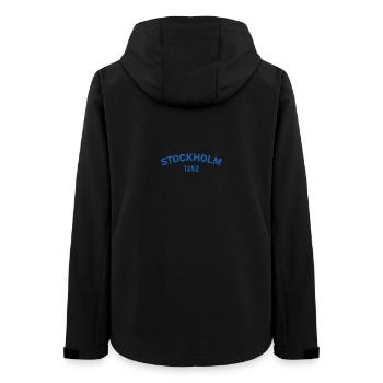 Stockholm 1252 - Women’s Recycled Softshell Jacket by Stanley/Stella - black - Back - AI Model Female 172 light (172cm)