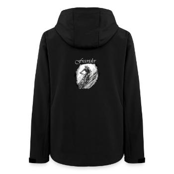 Freerider weiß - Frauen Recycelte Softshelljacke von Stanley/Stella - Schwarz - Hinten - AI Model Female 172 light (172cm)