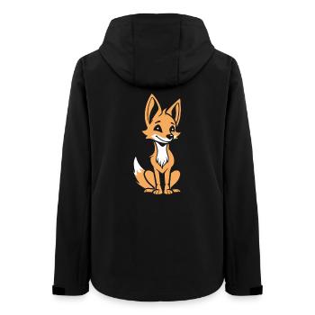 jackal - Women’s Recycled Softshell Jacket by Stanley/Stella - black - Back - AI Model Female 172 light (172cm)