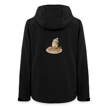 Stolzer Hering - Frauen Recycelte Softshelljacke von Stanley/Stella - Schwarz - Hinten - AI Model Female 172 light (172cm)
