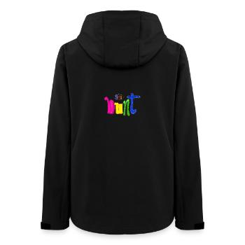 Bunt - Frauen Recycelte Softshelljacke von Stanley/Stella - Schwarz - Hinten - AI Model Female 172 light (172cm)