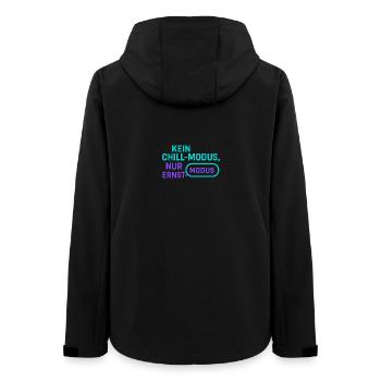 Ernst Mode Without Chill - Women’s Recycled Softshell Jacket by Stanley/Stella - black - Back - AI Model Female 172 light (172cm)