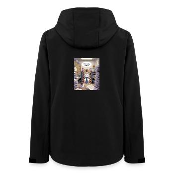 Katzenchef Büro Not Today - Frauen Recycelte Softshelljacke von Stanley/Stella - Schwarz - Hinten - AI Model Female 172 light (172cm)