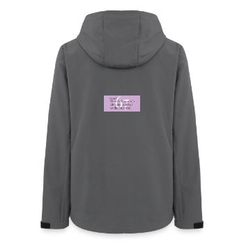 GenZ - sechs sieben - Alle sind dabei - Frauen Recycelte Softshelljacke von Stanley/Stella - Anthrazit - Hinten - AI Model Female 172 light (172cm)