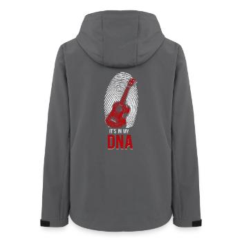 Hawaiian Ukulele Uke Fingerprint - Frauen Recycelte Softshelljacke von Stanley/Stella - Anthrazit - Hinten - AI Model Female 172 light (172cm)