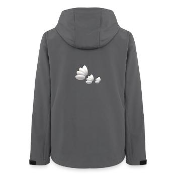 Fliegende Federn... - Frauen Recycelte Softshelljacke von Stanley/Stella - Anthrazit - Hinten - AI Model Female 172 light (172cm)